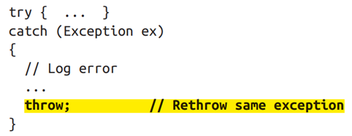 rethrow